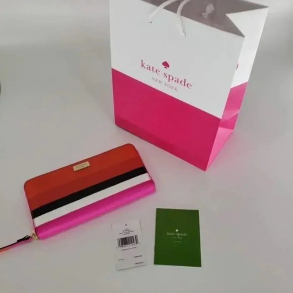 Kate Spade Wallet Red Pink